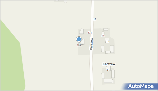 Karszew, Karszew, 10A, mapa Karszew