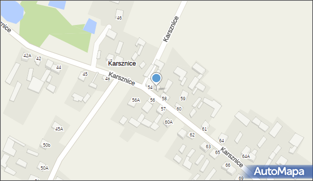 Karsznice, Karsznice, 58A, mapa Karsznice