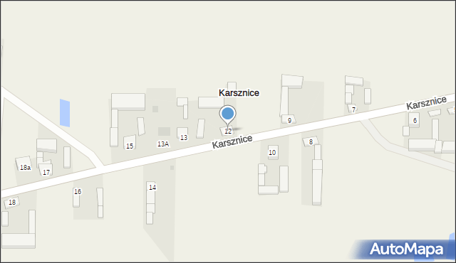 Karsznice, Karsznice, 12, mapa Karsznice