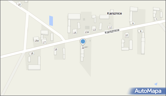 Karsznice, Karsznice, 14, mapa Karsznice