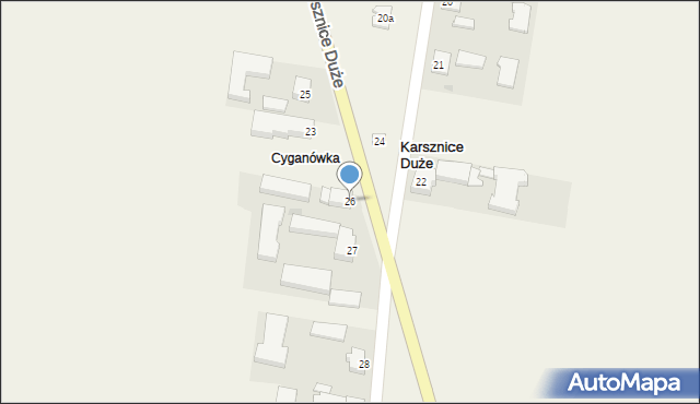 Karsznice Duże, Karsznice Duże, 26, mapa Karsznice Duże