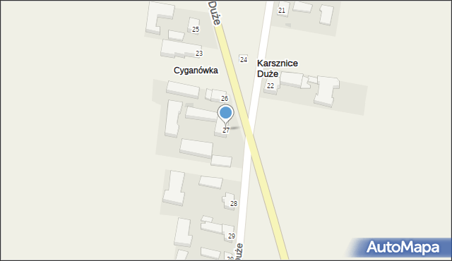 Karsznice Duże, Karsznice Duże, 27, mapa Karsznice Duże