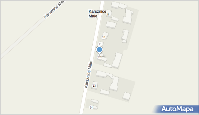 Karsznice Małe, Karsznice Małe, 12, mapa Karsznice Małe