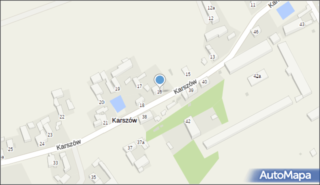 Karszów, Karszów, 16, mapa Karszów