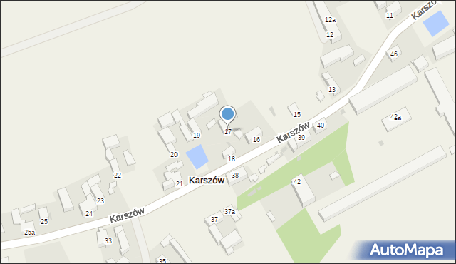 Karszów, Karszów, 17, mapa Karszów