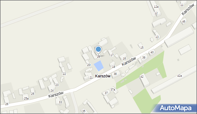 Karszów, Karszów, 19, mapa Karszów