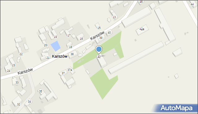 Karszów, Karszów, 42, mapa Karszów