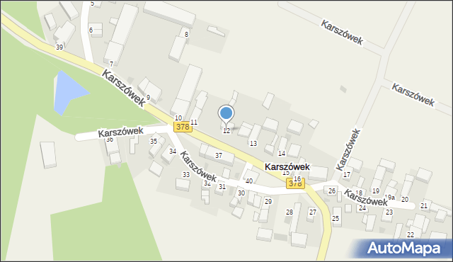 Karszówek, Karszówek, 12, mapa Karszówek