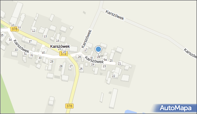 Karszówek, Karszówek, 19, mapa Karszówek