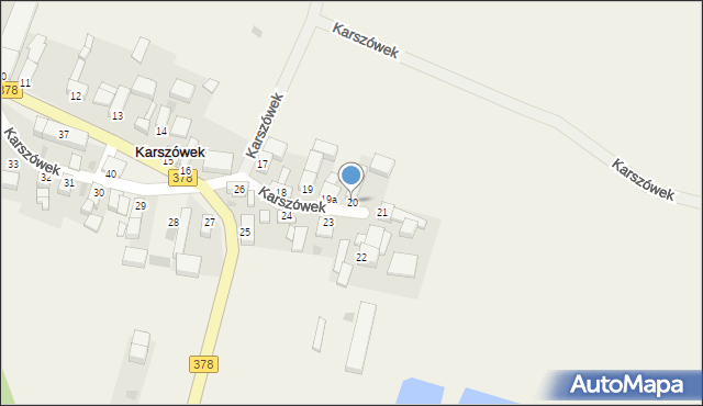 Karszówek, Karszówek, 20, mapa Karszówek