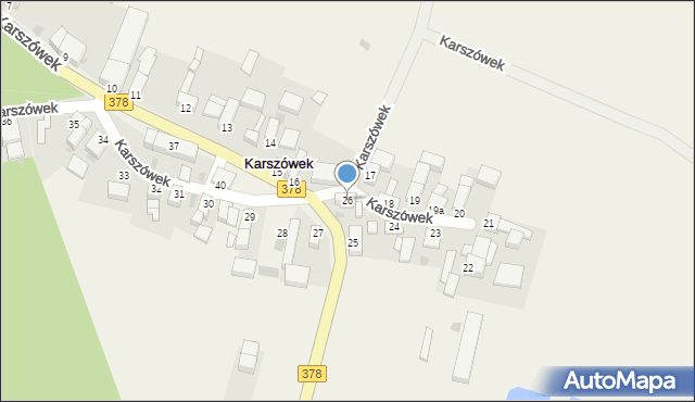 Karszówek, Karszówek, 26, mapa Karszówek