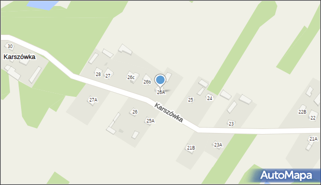 Karszówka, Karszówka, 26A, mapa Karszówka