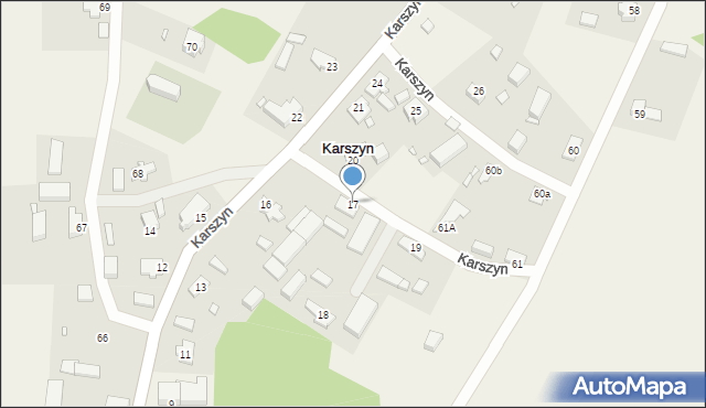 Karszyn, Karszyn, 17, mapa Karszyn