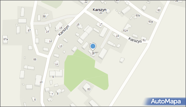 Karszyn, Karszyn, 18, mapa Karszyn