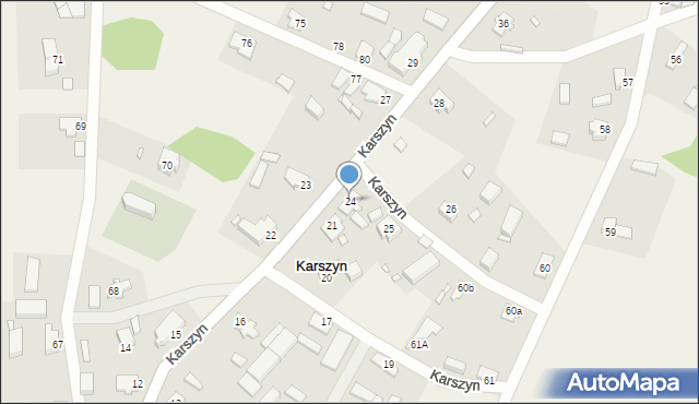 Karszyn, Karszyn, 24, mapa Karszyn