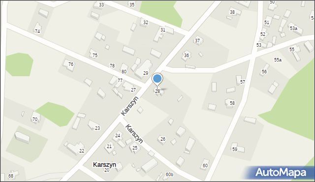 Karszyn, Karszyn, 28, mapa Karszyn