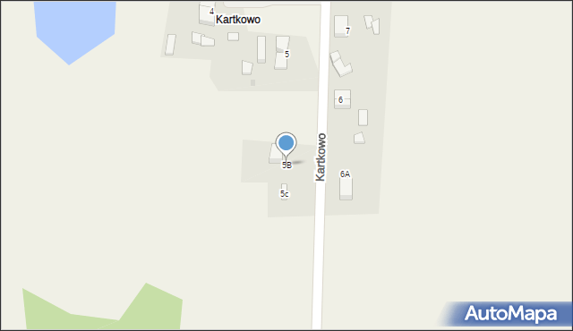 Kartkowo, Kartkowo, 5B, mapa Kartkowo