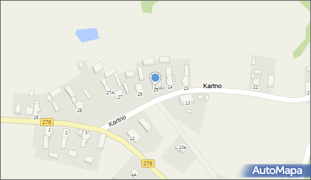 Kartno, Kartno, 25, mapa Kartno