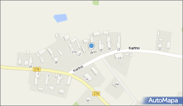 Kartno, Kartno, 26, mapa Kartno