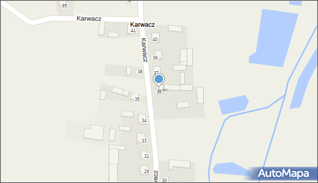 Karwacz, Karwacz, 36, mapa Karwacz