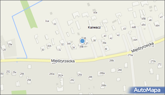 Karwacz, Karwacz, 35b, mapa Karwacz
