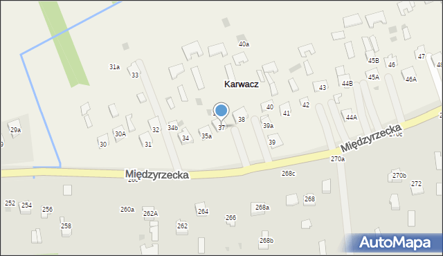Karwacz, Karwacz, 37, mapa Karwacz