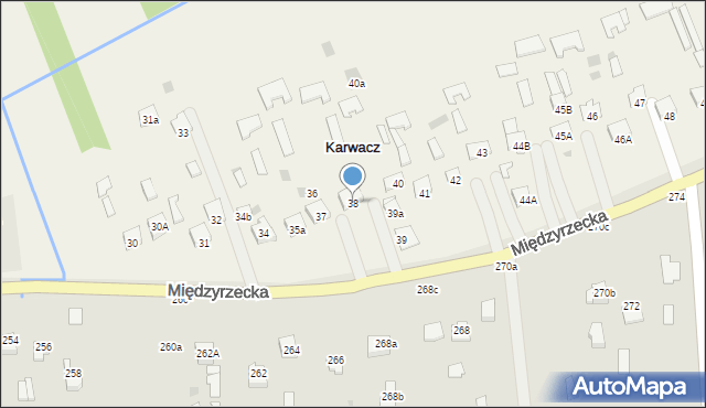 Karwacz, Karwacz, 38, mapa Karwacz