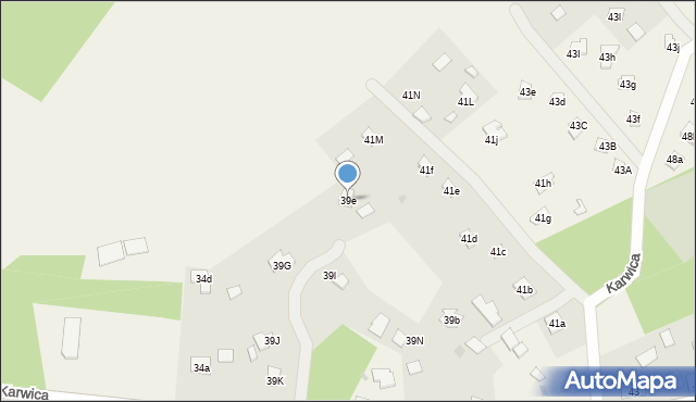 Karwica, Karwica, 39e, mapa Karwica