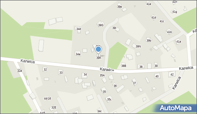 Karwica, Karwica, 42b, mapa Karwica