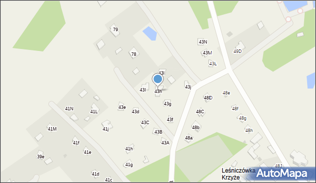Karwica, Karwica, 43h, mapa Karwica