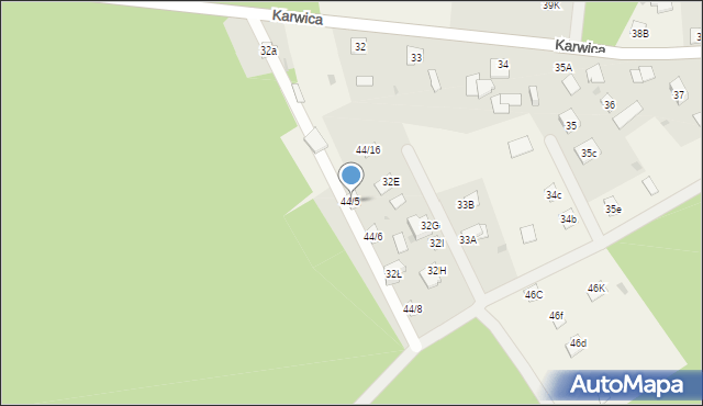 Karwica, Karwica, 44/5, mapa Karwica