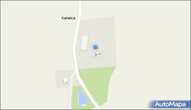 Karwica, Karwica, 19, mapa Karwica