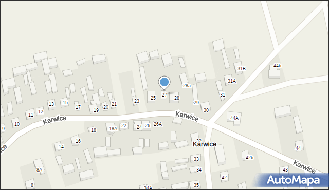 Karwice, Karwice, 27, mapa Karwice