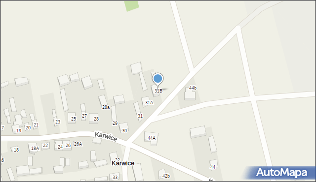 Karwice, Karwice, 31B, mapa Karwice