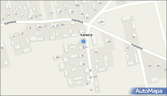 Karwice, Karwice, 34, mapa Karwice