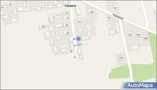 Karwice, Karwice, 42A, mapa Karwice