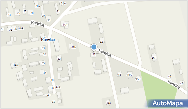 Karwice, Karwice, 43, mapa Karwice