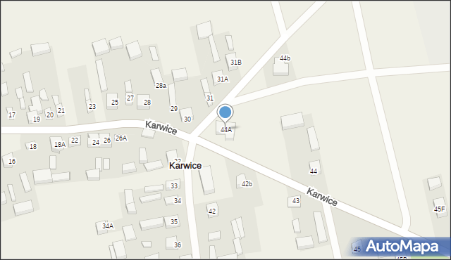 Karwice, Karwice, 44A, mapa Karwice