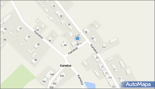 Karwice, Karwice, 24, mapa Karwice