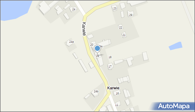 Karwie, Karwie, 19, mapa Karwie