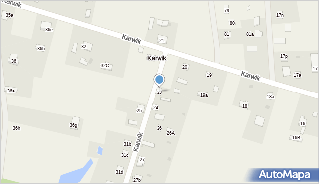 Karwik, Karwik, 23, mapa Karwik