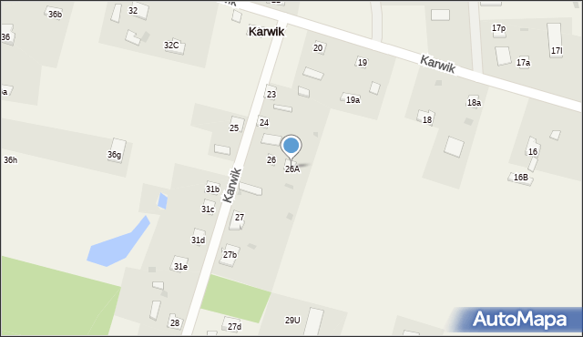 Karwik, Karwik, 26A, mapa Karwik