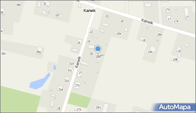 Karwik, Karwik, 26A, mapa Karwik