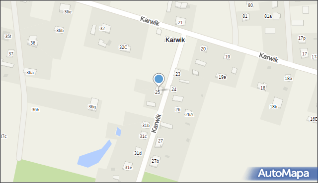 Karwik, Karwik, 31a, mapa Karwik