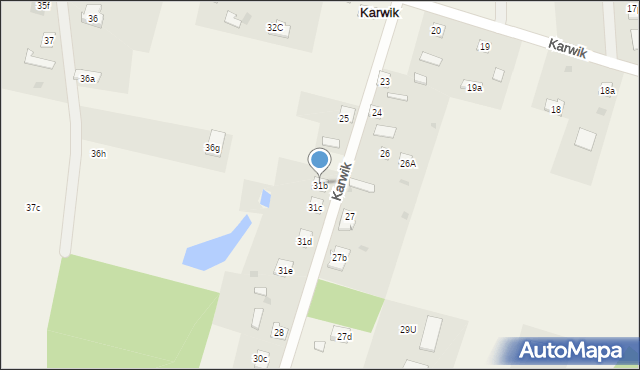 Karwik, Karwik, 31b, mapa Karwik