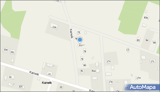 Karwik, Karwik, 77, mapa Karwik