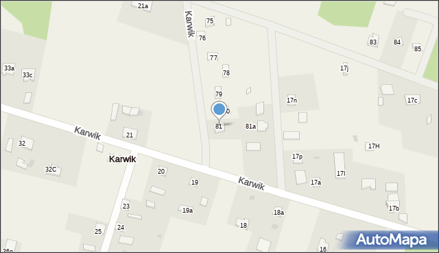 Karwik, Karwik, 81, mapa Karwik