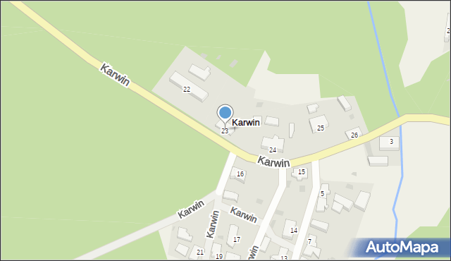 Karwin, Karwin, 23, mapa Karwin