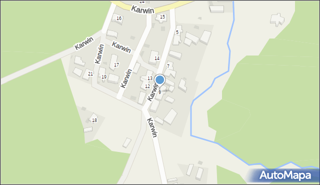 Karwin, Karwin, 9, mapa Karwin