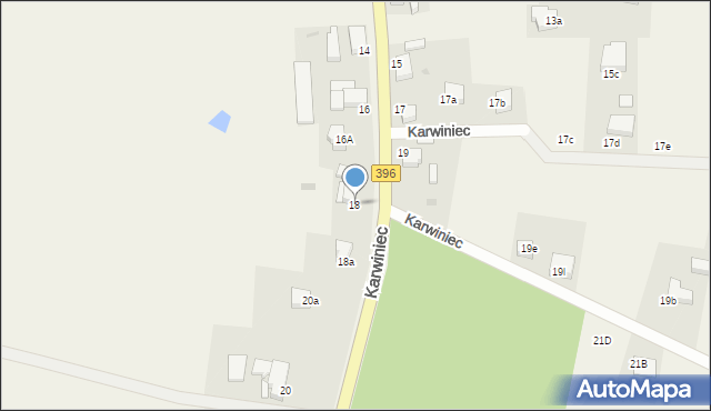 Karwiniec, Karwiniec, 18, mapa Karwiniec